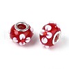 Handmade Lampwork European Beads LAMP-Q029-03A-2