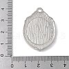 Brass Brass Pendant Cabochon Settings KK-V005-02P-01-3