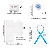 Clear PVC Candy Gift Packaging Boxes with Ribbon & Artificial Flower CON-TAC0001-20B-4