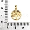 Brass Micro Pave Cubic Zirconia Pendants KK-R227-02G-3