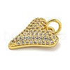Rack Plating Brass Micro Pave Cubic Zirconia Pendants KK-I718-19B-G-2