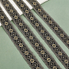 10 Yards Ethnic Style Polyester Jacquard Flower Ribbons SRIB-WH0011-203A-4