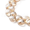 Electroplate Triangle Glass Beads Strands EGLA-A036-11A-PL04-3