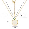 Natural Hetian White Jade Apple Pendant Necklace JN1079B-2