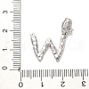 Rack Plating Brass Micro Pave Cubic Zirconia European Dangle Charms KK-L210-015P-W-3