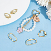 Unicraftale 6Pcs 3 Styles Brass Screw Carabiner Lock Charms KK-UN0002-01-2