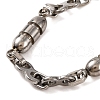 Tarnish Resistant 201 Stainless Steel 8 Link Chain Bracelets BJEW-B078-74P-2