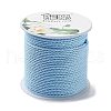 20M Polyester Braided Cord for Jewelry Making OCOR-G015-04A-02-2