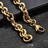 304 Stainless Steel Cable Chain Bracelets for Women BJEW-Q050-01B-G-4