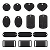 Beadthoven 30Pcs 6 Style Aluminum Pendants FIND-BT0001-23-2