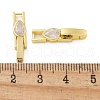 Rack Plating Brass Micro Pave Cubic Zirconia Watch Band Clasps KK-A234-016G-03-3