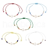 Cylinder Glass Seed Beaded Braided Bead Bracelets BJEW-MA00171-2