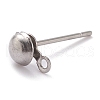 Non-Tarnish 304 Stainless Steel Earring Finding STAS-J031-11-4
