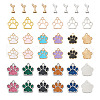 Biyun 60Pcs 15 Style Zinc Alloy Enamel and Tibetan Style Zinc Alloy Pendants FIND-BY0001-15-12