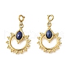 Ring and Oval 304 Stainless Steel Pendant Decorations STAS-H202-27G-1