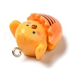 Cute Opaque Resin Pendants RESI-L038-08P-02-3