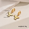 Metal Bird Stainless Steel Hoop Earrings for Women Daily Versatile Jewelry SE6238-3-7