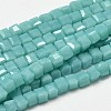 Faceted Cube Glass Beads Strands EGLA-J133-C06-1