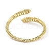 Hollow Snake Brass Micro Pave Cubic Zirconia Cuff Bangles BJEW-D039-05G-3