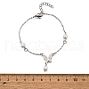 304 Stainless Steel Butterfly Link Bracelets BJEW-C098-01A-P-5