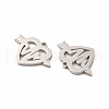 Non-Tarnish 304 Stainless Steel Pendants STAS-M089-28P-2