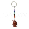 Penguin Natural Gemstone Keychain KEYC-F040-08-2