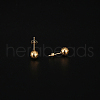 304 Stainless Steel Round Ball Stud Earrings for Women GN4839-4