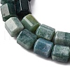 Natural Moss Agate Beads Strands G-R015-A01-4