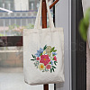 DIY Flower Pattern Tote Bag Embroidery Kit PW22121384400-1