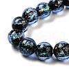 Handmade Dichroic Foil Glass Beads Strands DICH-U001-06I-3
