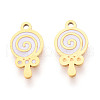 304 Stainless Steel Enamel Charms STAS-T065-59G-01-1