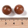 Synthetic Goldstone No Hole Sphere Beads G-K353-04B-25-3