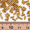 Plated Glass Bugle Beads SEED-S046-01A-41-4