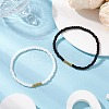 2Pcs 2 Styles Glass Seed Beads Stretch Bracelets Set BJEW-JB11717-1