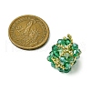 Christmas Seed Beads Beaded Charms PALLOY-MZ00299-03-2