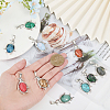 Globleland 10Pcs 10 Styles Natural & Synthetic Mixed Gemstone Pendants G-GL0001-06-3