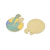 Alloy Enamel Pendants ENAM-V001-02B-G-2