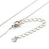 304 Stainless Steel Puzzle Piece Pendant Necklaces Sets NJEW-JN03516-02-6