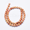 Natural Imperial Jasper Beads Strands G-A175B-8mm-07-3
