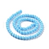 Electroplate Opaque Solid Color Glass Beads Strands EGLA-A034-P6mm-L11-2