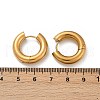 202 Stainless Steel Polishing Hoop Earrings EJEW-M106-02G-03-5