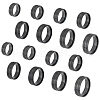 DICOSMETIC 16Pcs 8 Size 316 Stainless Steel Grooved Finger Ring for Men Women RJEW-DC0001-09B-1