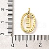 Brass Micro Pave Cubic Zirconia Pendants ZIRC-P123-01G-E02-3