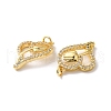 Rack Plating Brass Cubic Zirconia Pendants KK-D074-14G-3
