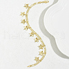 Brass Figaro Chain Star Pendant Tassel Bracelets for Women EA5744-2