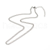 304 Stainless Steel Curb Chain Necklaces NJEW-JN03637-2