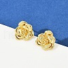 Brass Stud Earrings EJEW-S277-08G-A-1