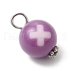 Alloy & Acrylic Pendants PALLOY-JF03884-01-4