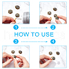 SUPERFINDINGS 9Pcs 3 Style Natural Labradorite Cabochons G-FH0001-27-3