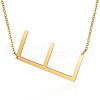 201 Stainless Steel Initial Pendants Necklaces NJEW-S069-JN004D-E-1